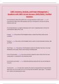 LARE&colon; Inventory&comma; Analysis&comma; and Project Management &vert; Questions with 100&percnt; Correct Answers &lpar;2025&sol;2026&rpar; &vert; Verified Solutions