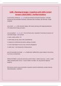 LARE - Planning & Design &vert; Questions with 100&percnt; Correct Answers &lpar;2025&sol;2026&rpar; &vert; Verified Solutions