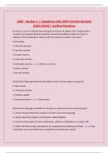 LARE - Section 1 &vert; Questions with 100&percnt; Correct Answers &lpar;2025&sol;2026&rpar; &vert; Verified Solutions