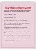 LARE - Grading and Stormwater Management &vert; Questions with 100&percnt; Correct Answers &lpar;2025&sol;2026&rpar; &vert; Verified Solutions