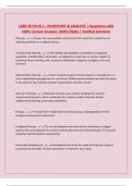 LARE SECTION 2 - INVENTORY & ANALYSIS &vert; Questions with 100&percnt; Correct Answers &lpar;2025&sol;2026&rpar; &vert; Verified Solutions