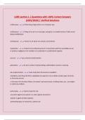 LARE section 1 &vert; Questions with 100&percnt; Correct Answers &lpar;2025&sol;2026&rpar; &vert; Verified Solutions