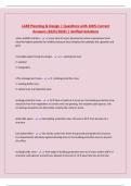LARE Planning & Design &vert; Questions with 100&percnt; Correct Answers &lpar;2025&sol;2026&rpar; &vert; Verified Solutions