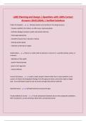 LARE Planning and Design &vert; Questions with 100&percnt; Correct Answers &lpar;2025&sol;2026&rpar; &vert; Verified Solutions