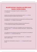 Nurs104 Final Exam &vert; Questions and 100&percnt; Correct Answers &vert; Verified Solutions
