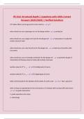BUNDLE FOR PE Civil  EXAMS &vert; Questions with 100&percnt; Correct Answers &lpar;2025&sol;2026&rpar; &vert; Verified Solutions
