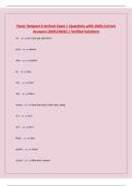 Pecor Tempest 4 Archaic Exam &vert; Questions with 100&percnt; Correct Answers &lpar;2025&sol;2026&rpar; &vert; Verified Solutions