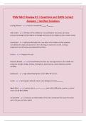 PSW NACC Review &num;1 &vert; Questions and 100&percnt; Correct Answers &vert; Verified Solutions