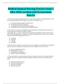Medical Surgical Nursing Practice Exam 3&colon; Verified Q&A &lpar;2025&rpar; &vert; Pass A&plus; Guaranteed