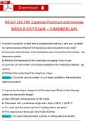 Package deal for  NR 667 CEA FNP Capstone Practicum and Intensiṿe FINAL EXAM &ndash; CHAMBERLAIN