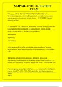 SEJPME-US001-04 EXAM QUESTIONS AND ANSWERS 2025