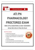2023 ATI PN Pharmacology &ndash; Proctored Exam Version &vert; Verified Questions & Answers with Rationales &vert; NCLEX NGN Style