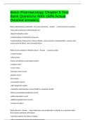 Basic Pharmacology Chapter 6 Test Bank Questions With 100&percnt; Actual Detailed Answers&period;