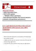 GCU A&P HESI Exam Practice 2025&sol;2026 &ndash; 120 Verified Questions & Answers