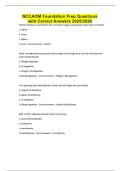 NCCAOM Foundation Prep Questions with Correct Answers 2025&sol;2026