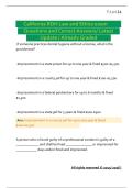 California RDH Law and Ethics Exam &vert; Questions and Correct Answers &vert; Latest Update &vert; Already Graded A&plus;