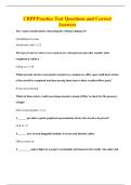 CBPP Practice Test Questions and Correct Answers