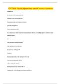 ENT101 finals&vert; Questions and Correct Answers