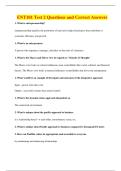 ENT101 Test 2 Questions and Correct Answers