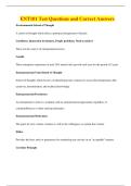 ENT101 Test Questions and Correct Answers