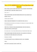 Navy CS EXAMS BUNDLE ALL WITH QUESTIONS AND CORRECT ANSWERS 