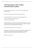 LAFD &lpar;questions with verified answers&rpar; latest update