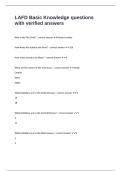 LAFD Basic Knowledge questions with verified answers-