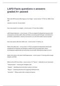 LAFD Facts questions n answers graded A&plus; passed