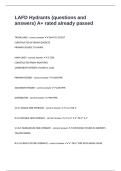 LAFD Hydrants &lpar;questions and answers&rpar; A&plus; rated already passed