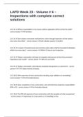 LAFD Week 23 - Volume - 6 &ndash; Inspections with complete correct solutions
