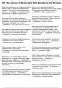 VIII - Excellence in Stroke Care Test Questions and Answers