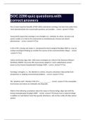 SOC 2280 quiz questions with correct answers&period;