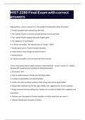 HIST 2280 Final Exam with correct answers&period;