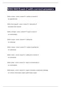 NSG 502 Exam 2 with correct answers
