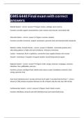Nursing 6440 Study Guide exam with correct answers&period;