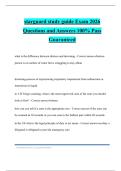 starguard study guide Exam 2026 Questions and Answers 100&percnt; Pass Guaranteed