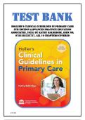 Test Bank for Hollier&rsquo;s Clinical Guidelines in Primary Care 5th Edition &lpar;Advanced Practice Education Associates&comma; 2025&rpar; by Kathy Baldrigde&comma; Isbn no&semi; 9781565332737&comma; all 19 Chapters Covered