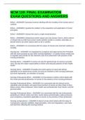 NCM 119&colon; FINAL EXAMINATION EXAM QUESTIONS AND ANSWERS