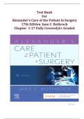 Alexander's Care of the Patient in Surgery 17th Edition Test Bank &vert; Chapter 1-17 &vert; A&plus; Graded &vert; Rothrock