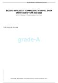 BIOD210 MODULES 1-7EXAMSGENETICS FINAL EXAM  STUDY GUIDE YEAR 2025-2026
