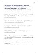 PA Property & Casualty Insurance Exam &lpar;A&rpar; &lpar;2025&sol;2026&rpar; Updated&colon; EXAM QUESTIONS WITH ACCURATE ANSWERS &vert; GET IT RIGHT&excl;&excl;