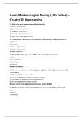 Lewis&colon; Medical-Surgical Nursing &lpar;10th Edition&rpar; &ndash;  Chapter 32&colon; Hypertension 