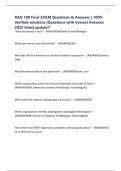 RAD 100 Final EXAM Questions & Answers &vert; 100&percnt; Verified solutions &vert;Questions with Correct Answers 2025 latest update&excl;&excl;