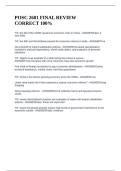 POSC 2601 FINAL REVIEW CORRECT 100&percnt;