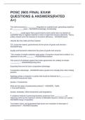 POSC 2601 FINAL EXAM QUESTIONS & ANSWERS&lpar;RATED A&plus;&rpar;