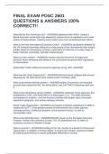 FINAL EXAM POSC 2601 QUESTIONS & ANSWERS 100&percnt; CORRECT&excl;&excl;