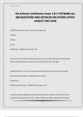 ISA Arborist Certification Exam 1 & 2 TESTBANK ALL 600 QUESTIONS AND DETAILED SOLUTIONS LATEST UPDATE THIS YEAR