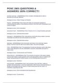 POSC 2601 QUESTIONS & ANSWERS 100&percnt; CORRECT&excl;&excl;