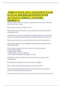 NORKUS FINAL SELF ASSESSMENT EXAM &lpar;ACTUAL 2025&sol;2026&rpar; QUESTIONS WITH ACCURATE CORRECT ANSWERS &vert; GRADED A&plus;