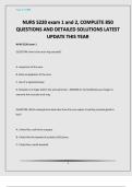 NURS 5220 exam 1 and 2&comma; COMPLETE 850 QUESTIONS AND DETAILED SOLUTIONS LATEST UPDATE THIS YEAR